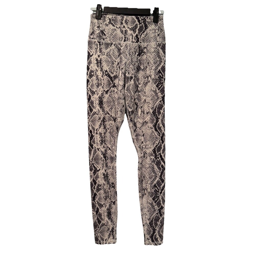 Alo Leggings Women Small High Rise Snakeskin Athleisure Athletic Yoga Gym Travel
